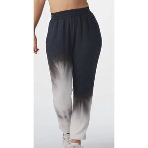 New Glyder Powder Jogger Pants Women XS Black White Hand Dyed Sweatpants